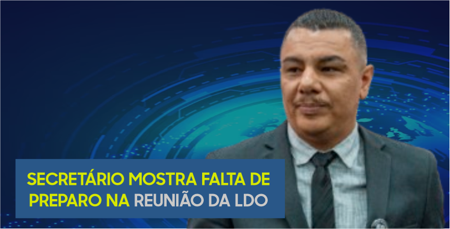 Secretário de Segurança e Transporte de Embu-Guaçu demonstra despreparo durante reunião da LDO.
