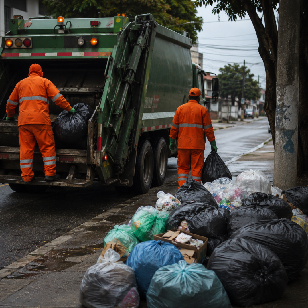 Moradores relatam acúmulo de lixo em bairros de Embu-Guaçu; Prefeitura e empresa explicam situação