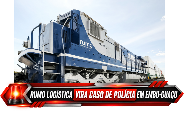 Rumo Logística vira caso de polícia após fiscalização e interdição de área em Embu-Guaçu.