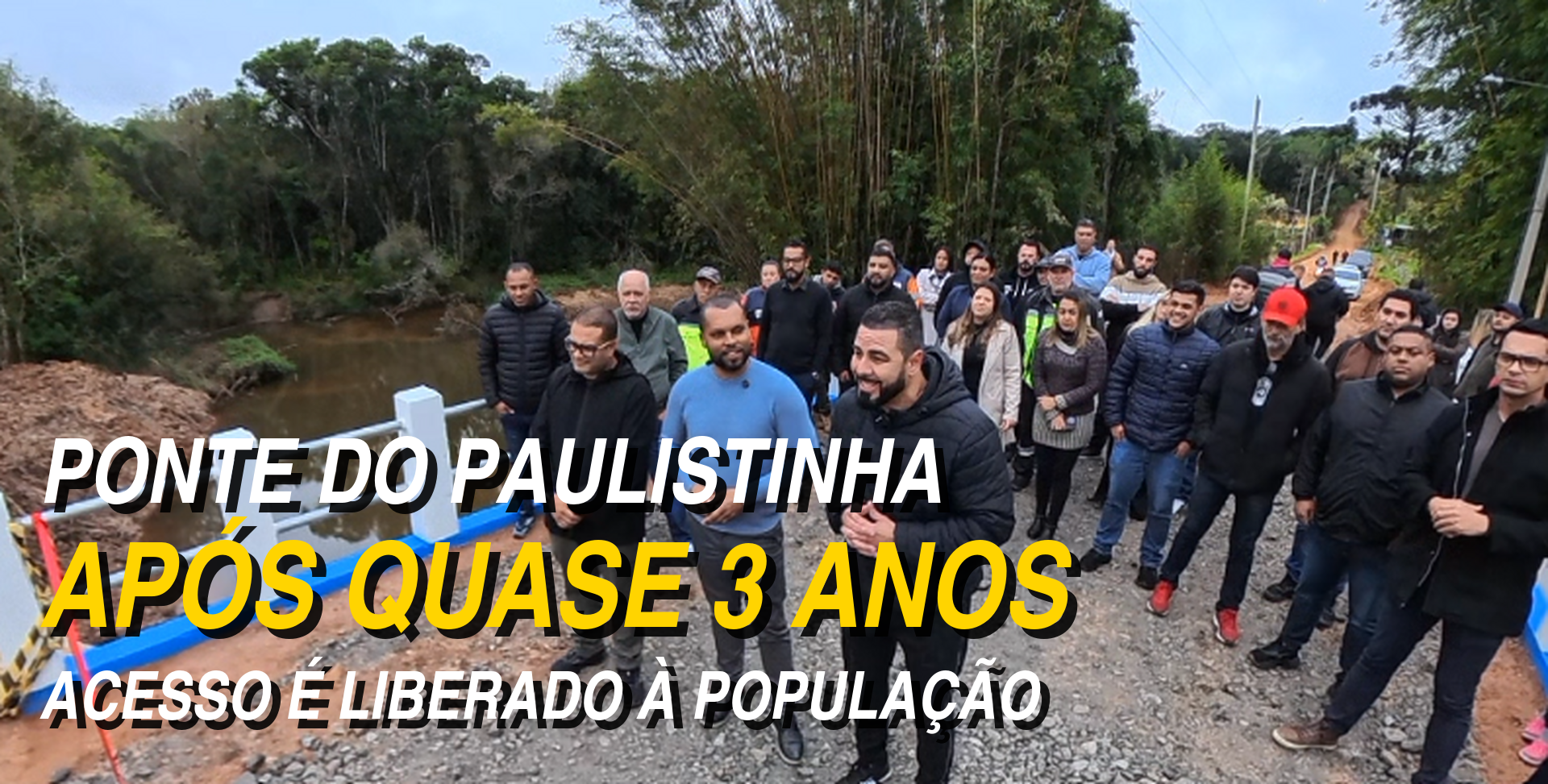 PONTE DO PAULISTINHA É LIBERADA APÓS QUASE TRÊS ANOS DE ESPERA EM EMBU-GUAÇU