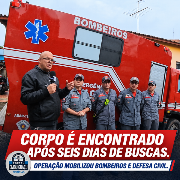 Após seis dias de buscas, corpo de Marciano é encontrado no rio da Granjinha